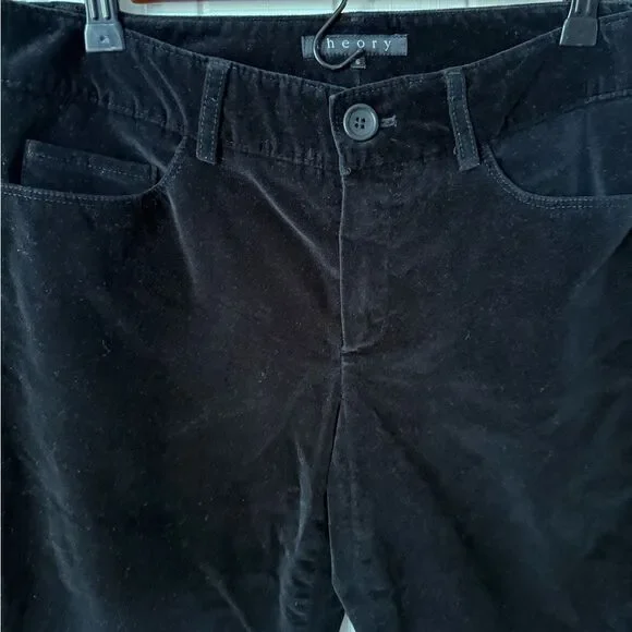 THEORY stretch cotton-velvet flared pants Size 6 - Picture 7 of 8